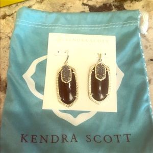 Kendra Scott Black Druzy Emmy Earrings